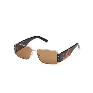 NEW!! MCM MW0012 32J Gold and Black Frame Sunglasses with Roviex Lenses